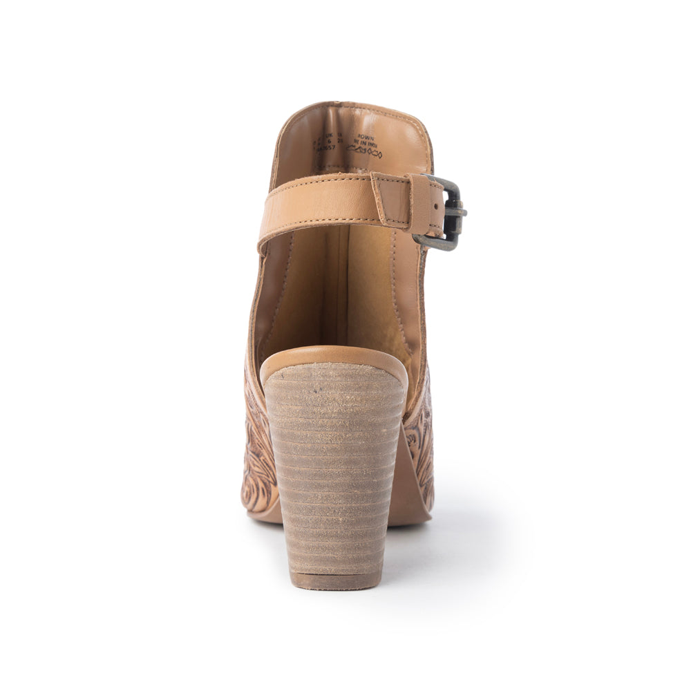 Monika Boot In Hand-tooled Leather - Myra USA