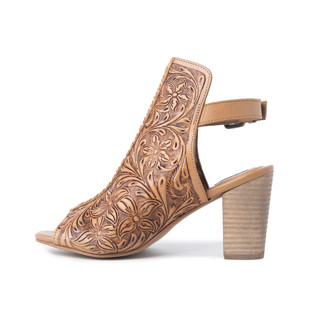 Monika Boot In Hand-tooled Leather - Myra USA