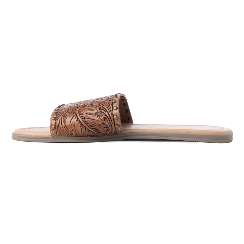 Ellie Hand-Tooled Sandals - Myra USA