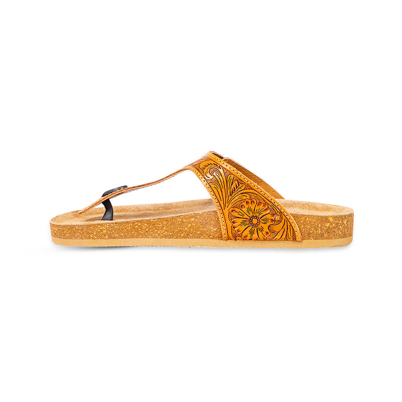 Rosie Trail Hand-Tooled Sandals