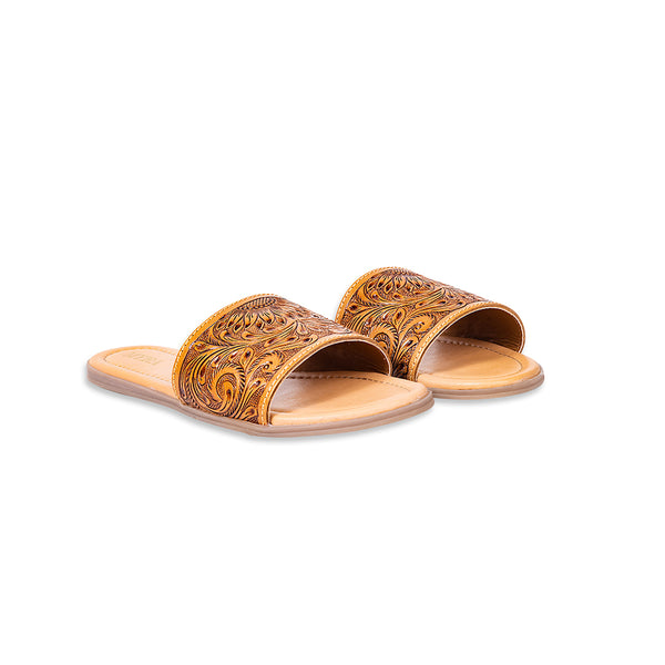 Willa Hand-Tooled Sandals - Myra USA