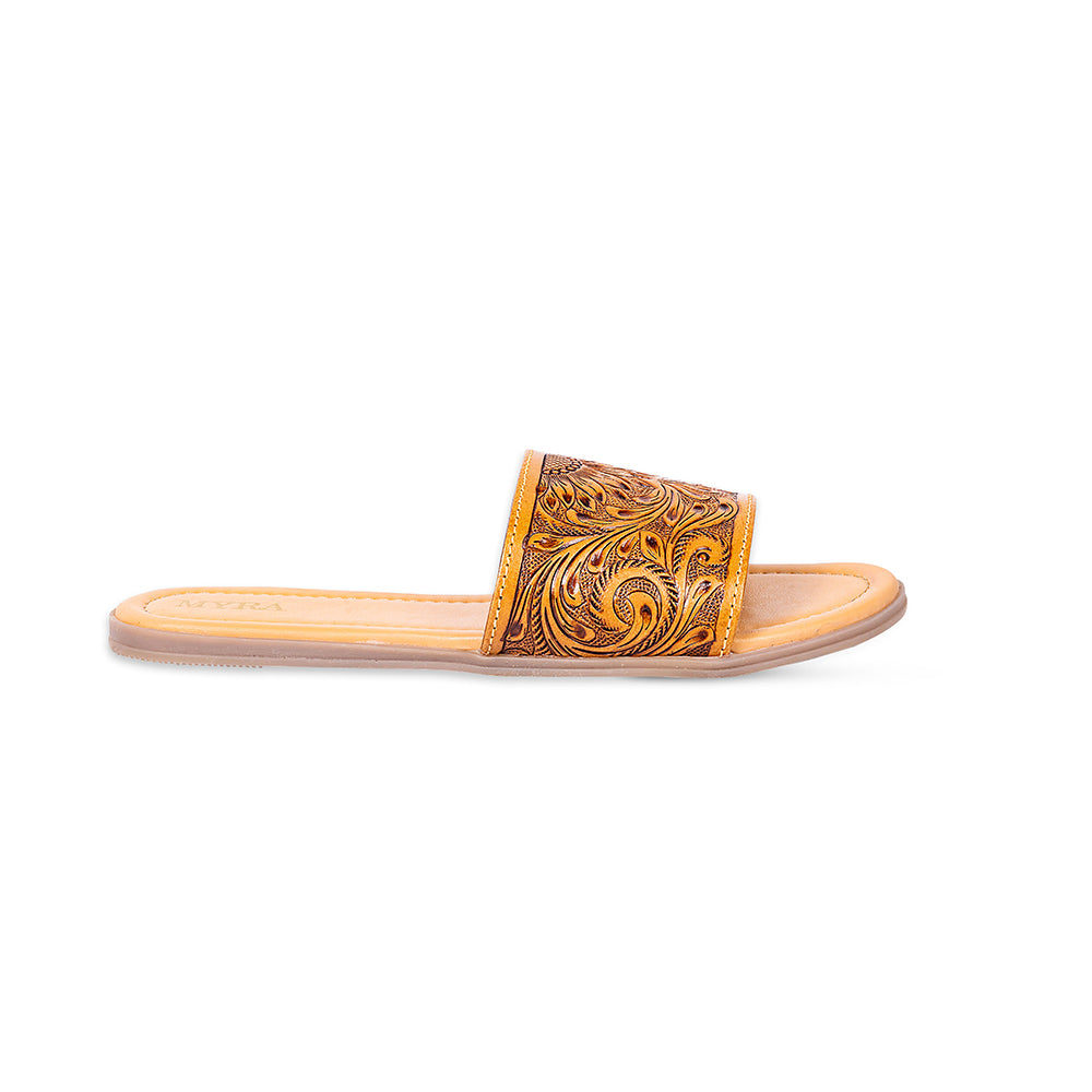 Willa Hand-Tooled Sandals - Myra USA