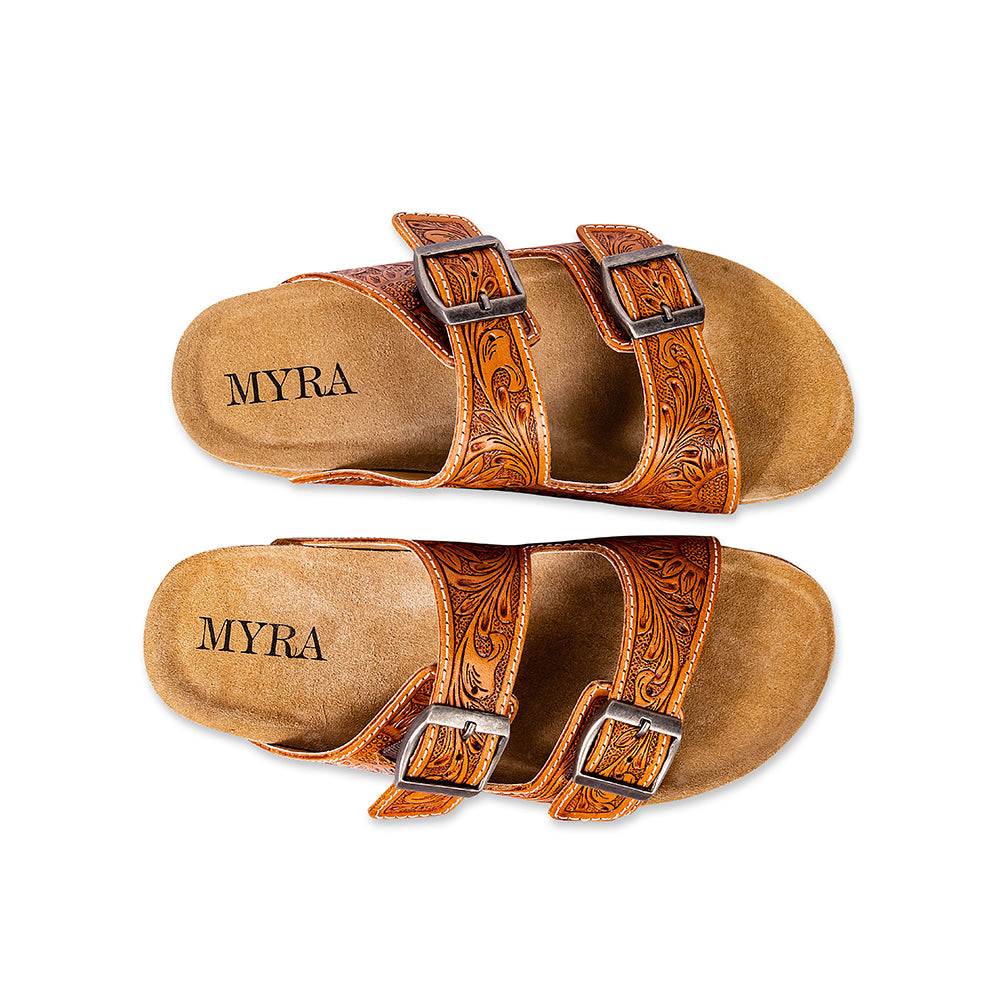 Molly Megan Hand-Tooled Sandals - Myra USA