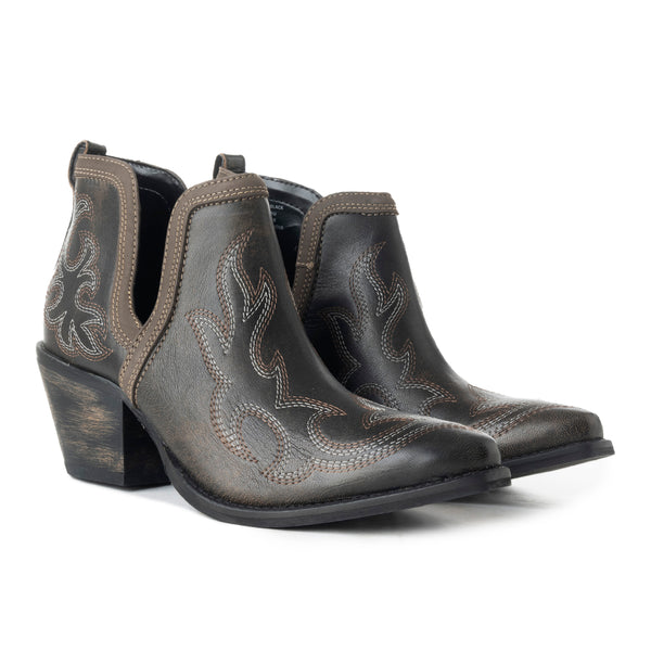 Emmie Faye Stitched Leather Boots - Myra USA
