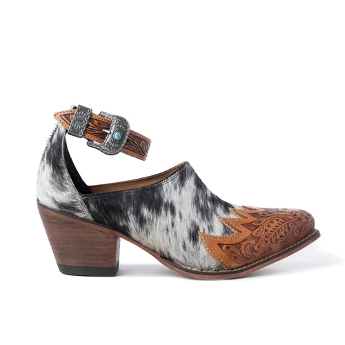 Zora Canyon Hair-On Hide Mules - Myra USA