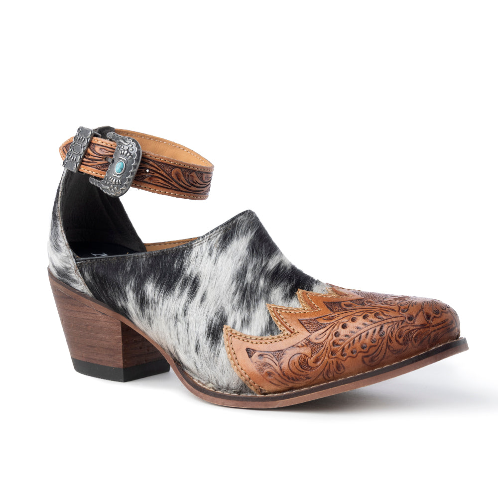 Zora Canyon Hair-On Hide Mules - Myra USA