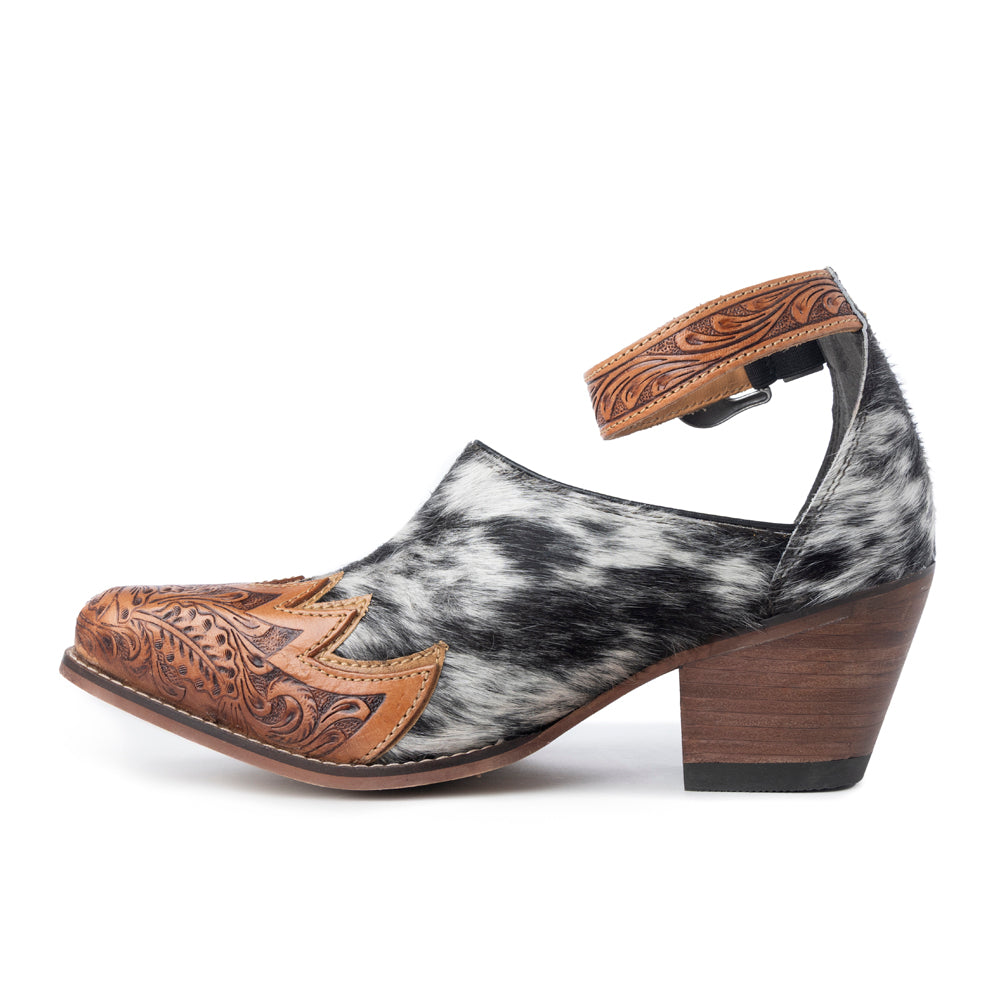 Zora Canyon Hair-On Hide Mules - Myra USA