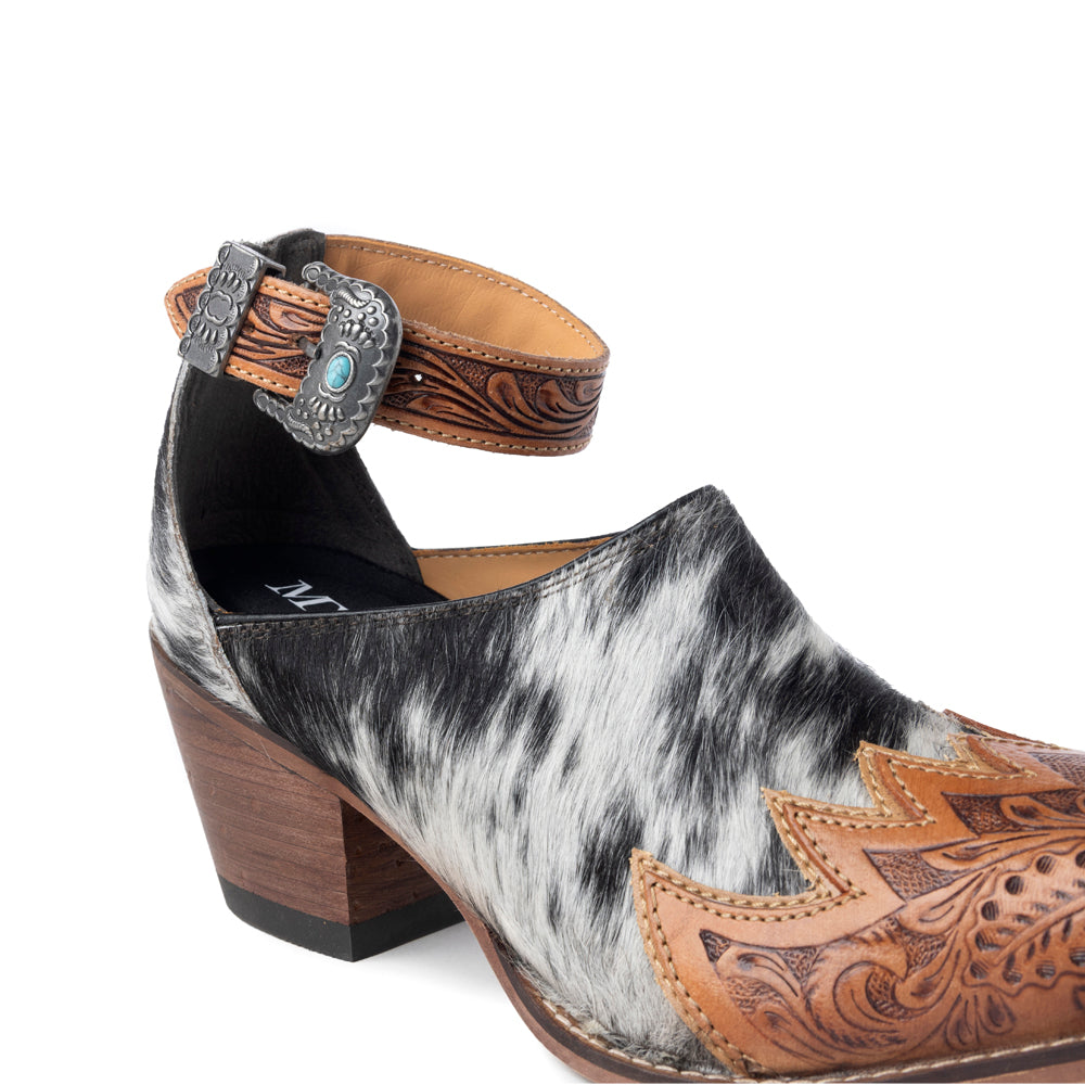 Zora Canyon Hair-On Hide Mules - Myra USA