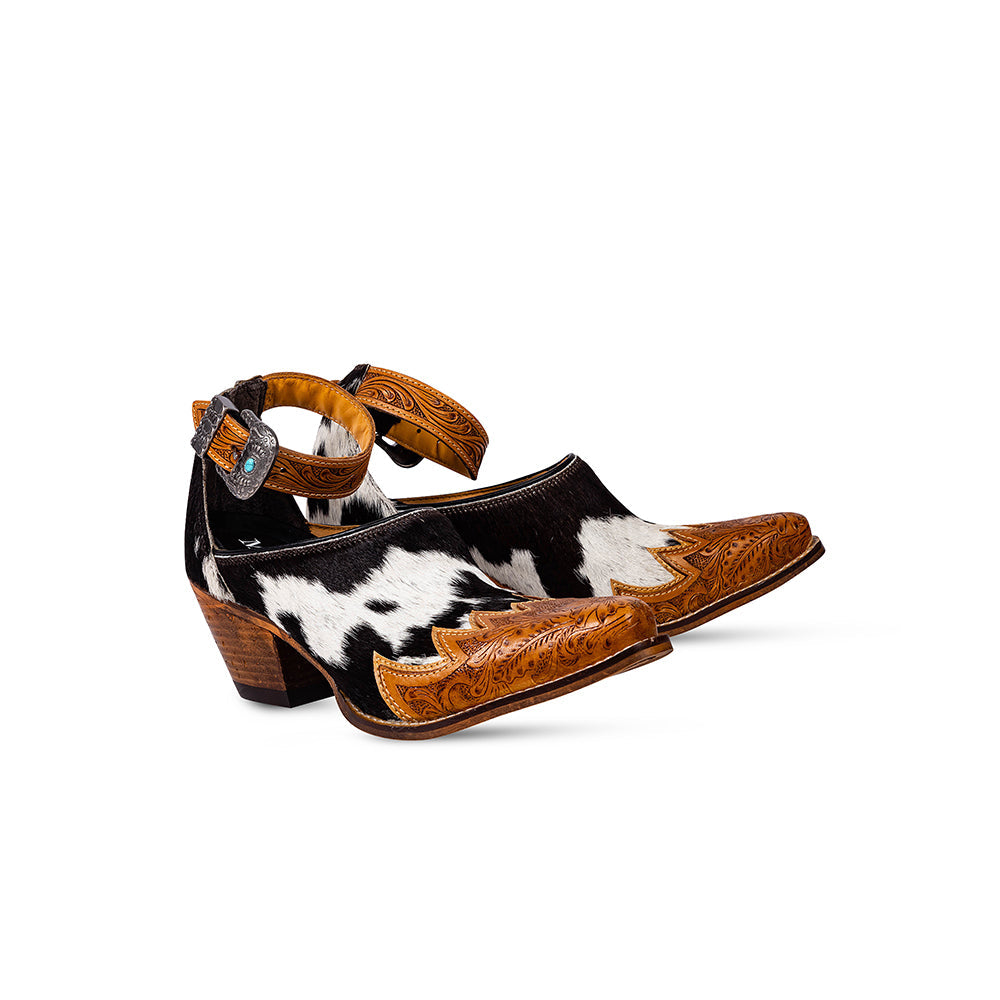 Zora Canyon Hair-On Hide Mules - Myra USA