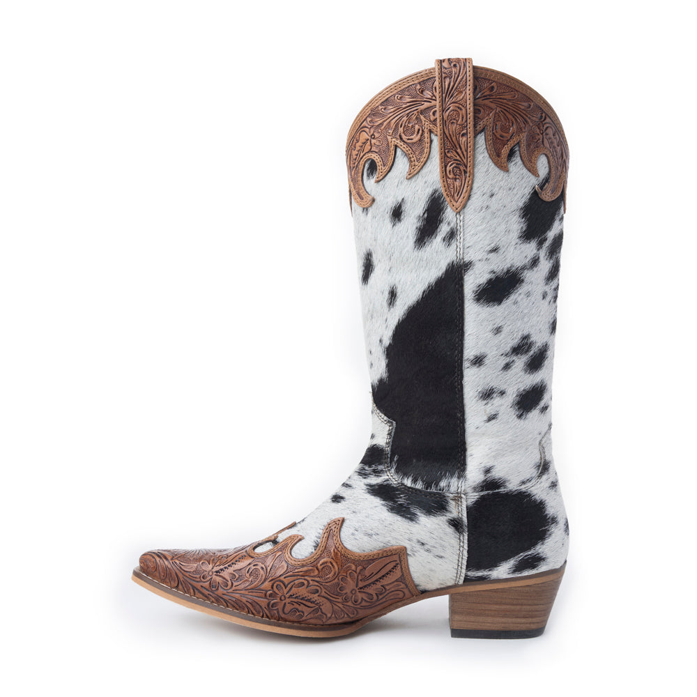 Adelaide Hair-On High Top Boots - Myra USA