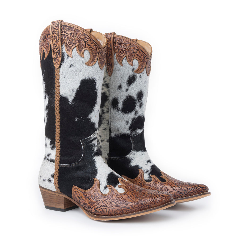 Adelaide Hair-On High Top Boots - Myra USA
