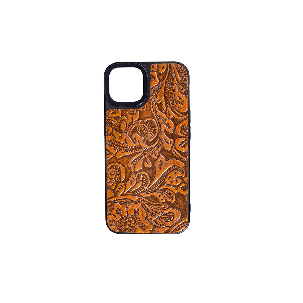 Falcon Trail Phone Case for iPhone 14 Brown & Embossed