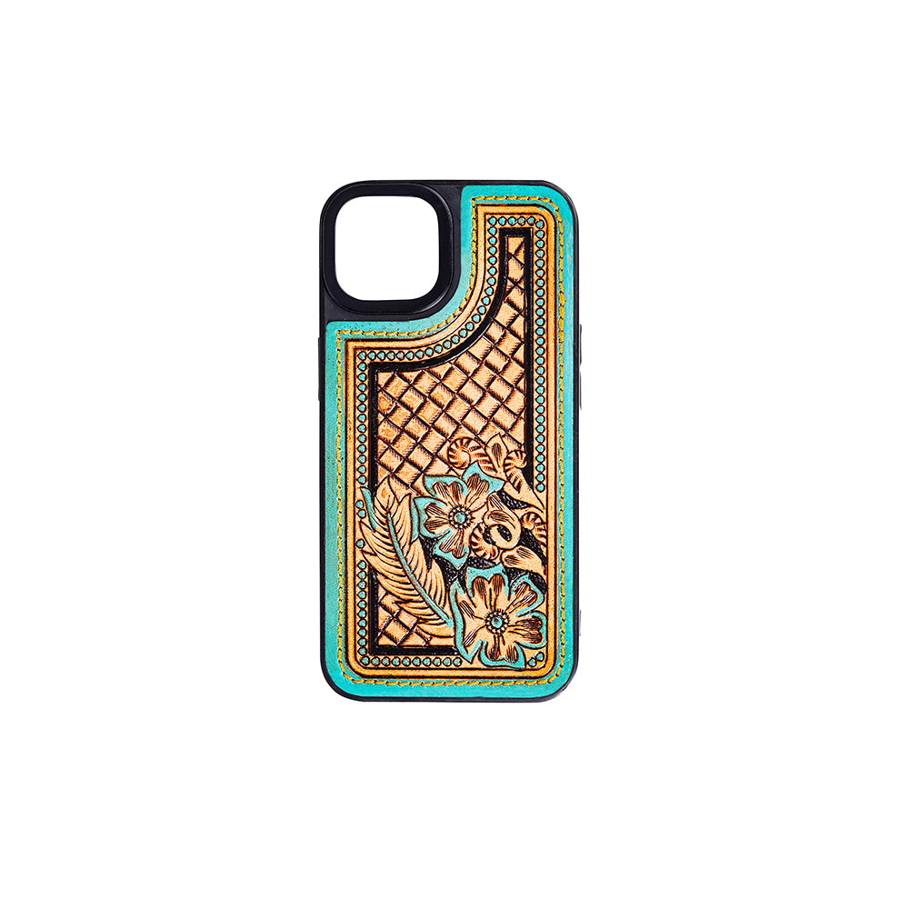 Falcon Trail Phone Case for iPhone 14 Hand-Tooled