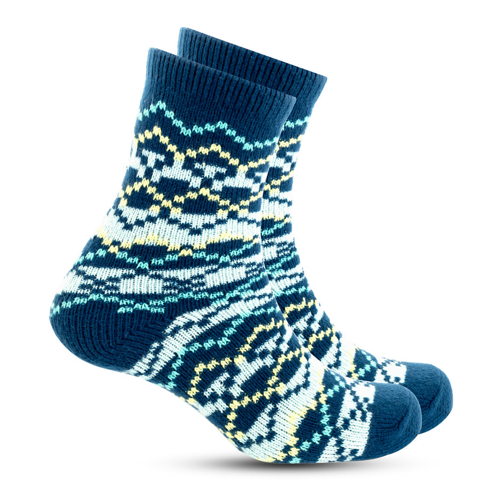 Sokker Blue Patterned Socks - Myra USA