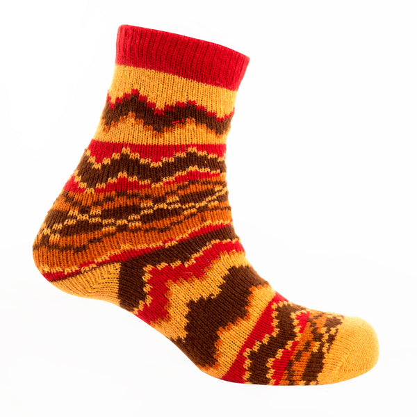 Sunset Ridge Patterned Socks