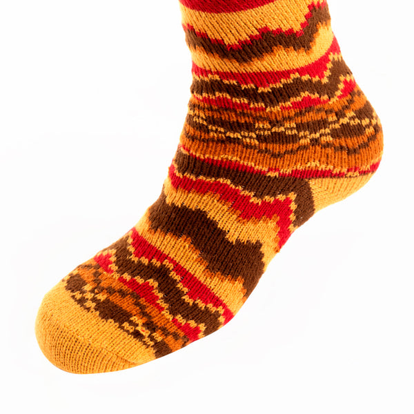 Sunset Ridge Patterned Socks