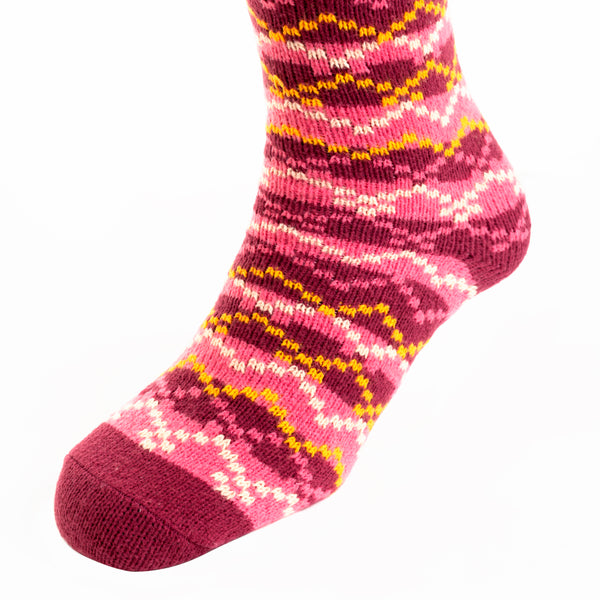 Winter Berry Patterned Socks