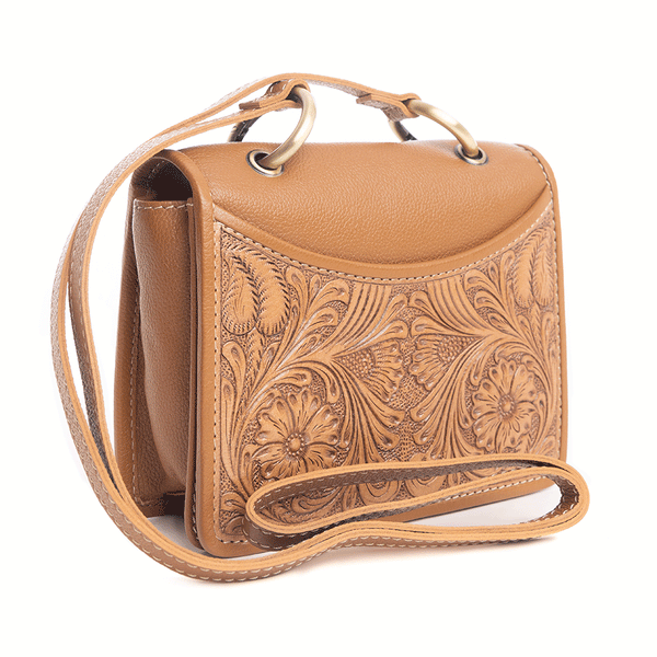 Breeze Wind Hand-Tooled Bag - Myra USA