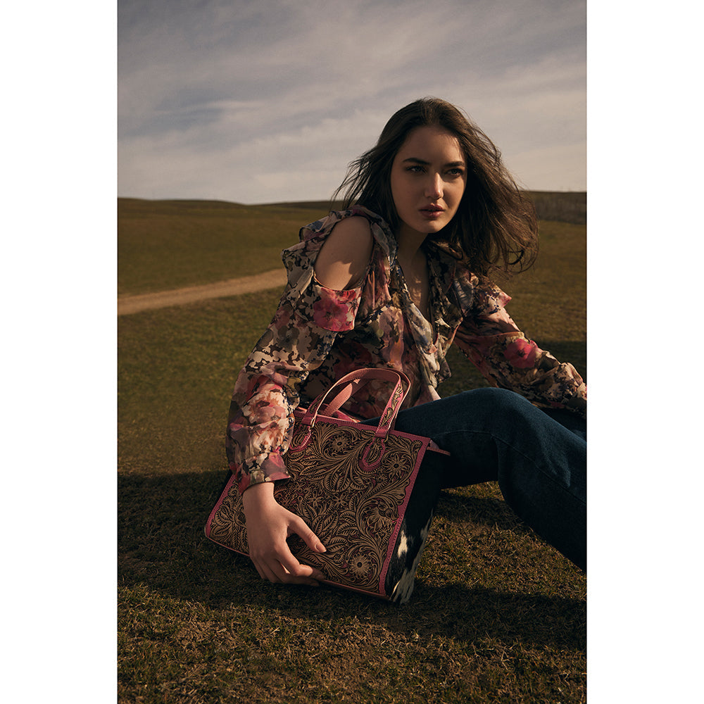 Pony Falls Hand-Tooled Bag - Myra USA