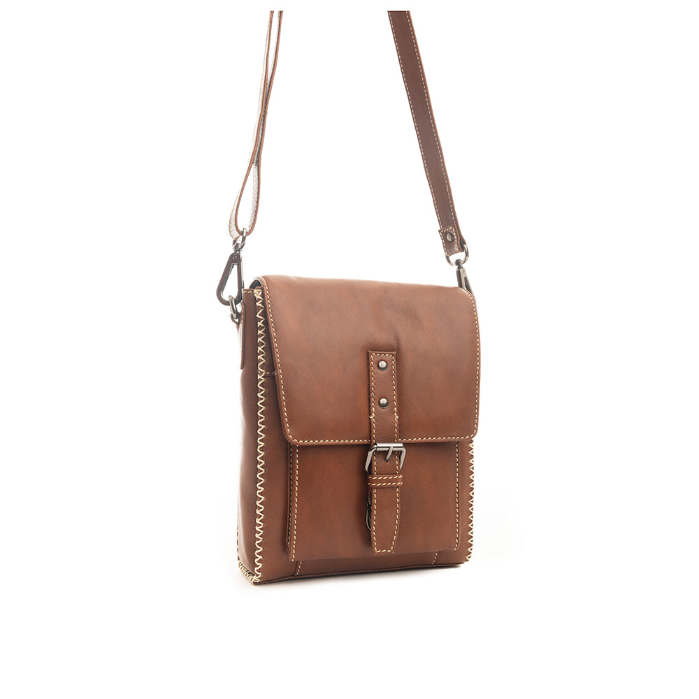 Cinnamon Trail Shoulder Leather Bag - Myra USA