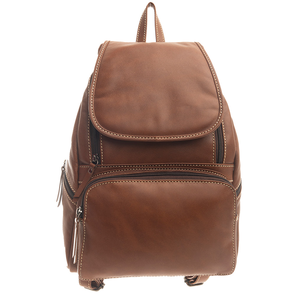 Cinnamon Trail Leather Backpack Bag - Myra USA