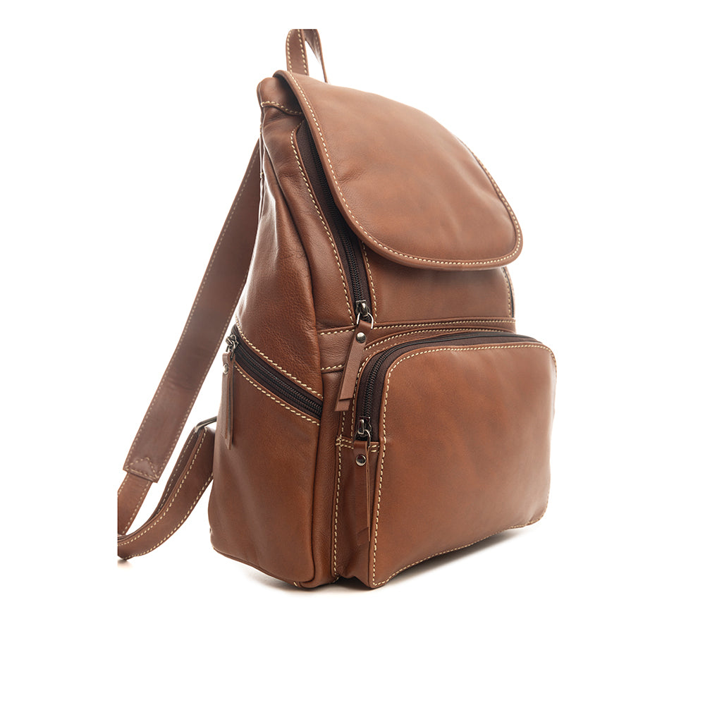 Cinnamon Trail Leather Backpack Bag - Myra USA