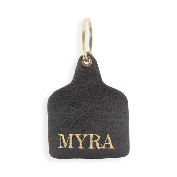 Prairie Bull Hand-tooled Leather Key Fob - Myra USA