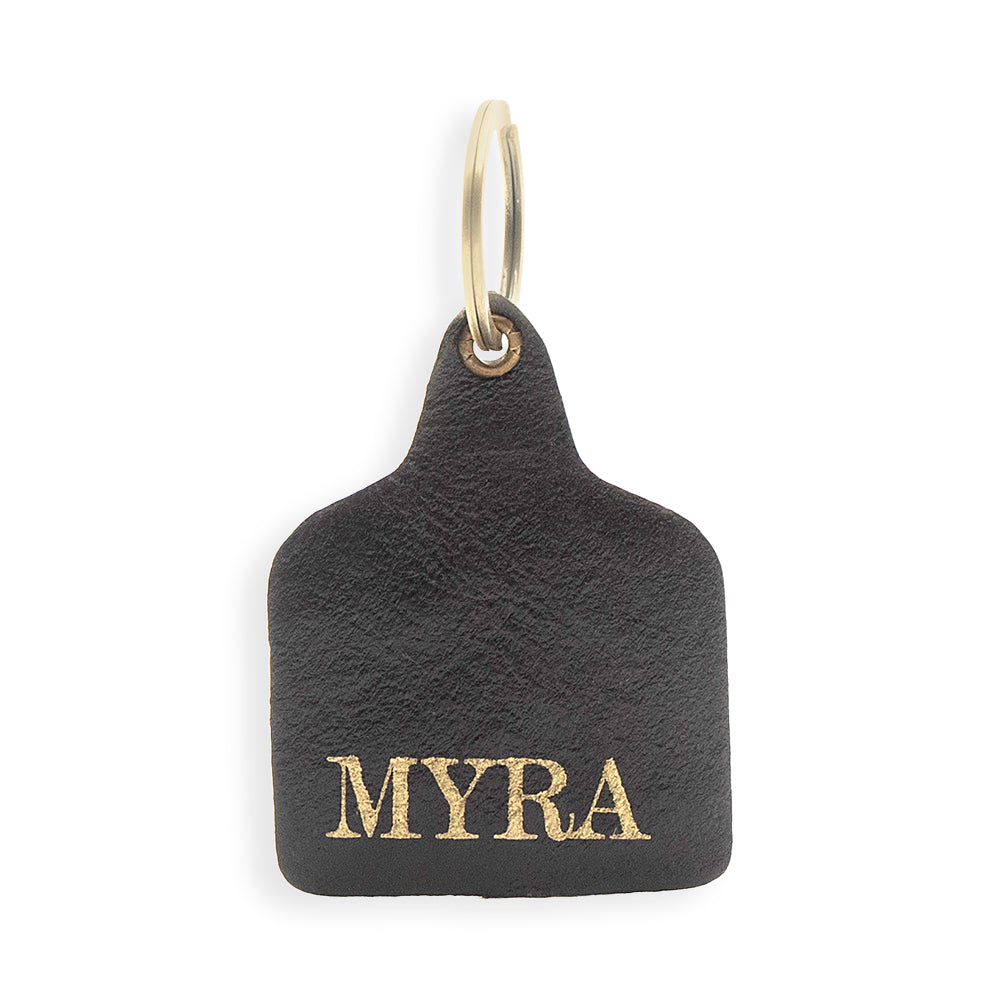 Prairie Bull Hand-tooled Leather Key Fob - Myra USA
