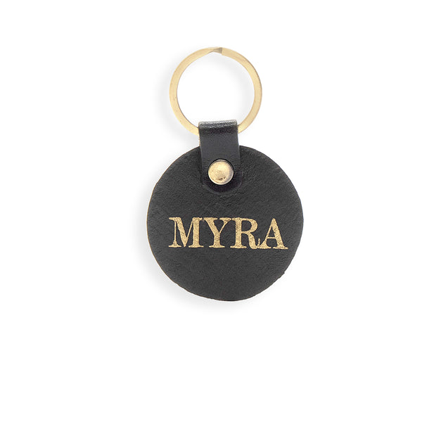 Lone Rider Hand-tooled Leather Key Fob - Myra USA