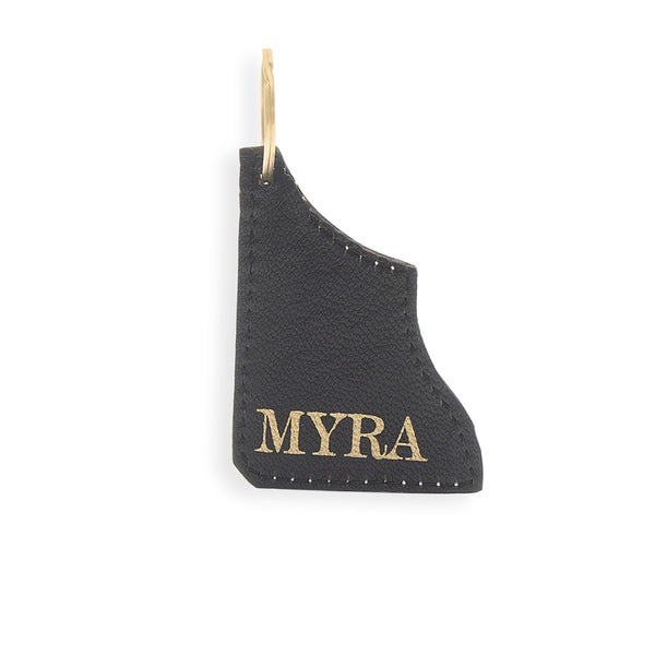 Darcie Pathway Hand-tooled Leather Key Fob - Myra USA