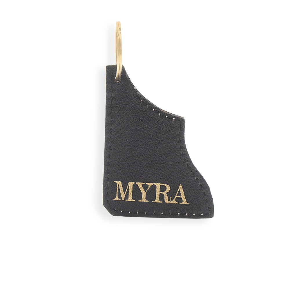 Darcie Pathway Hand-tooled Leather Key Fob - Myra USA