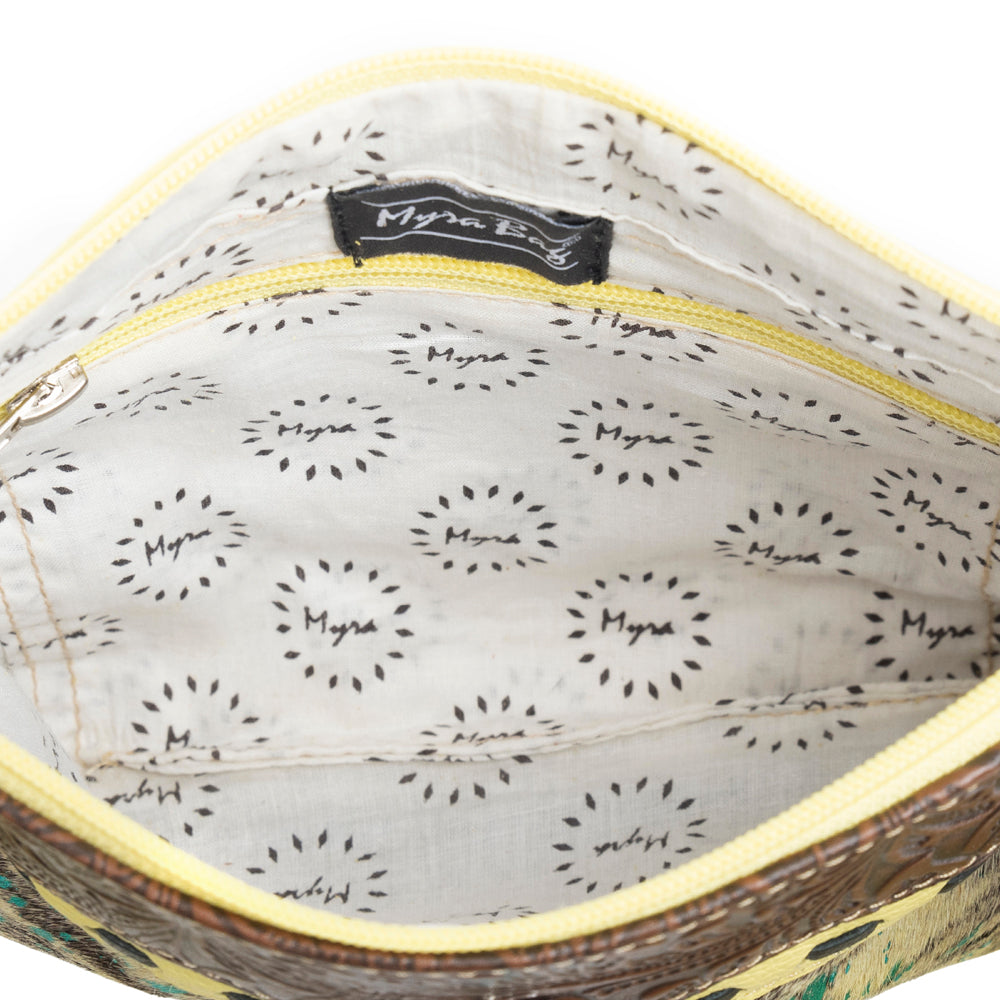 Gold Leather & Hairon Bag - Myra USA