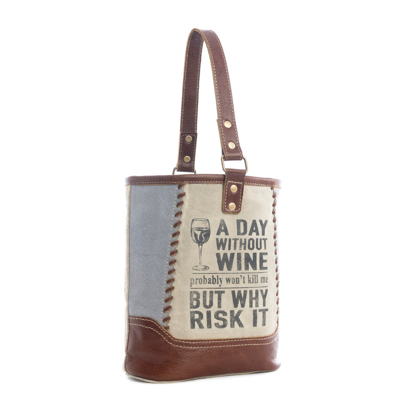 Why Risk It Double Wine Bag