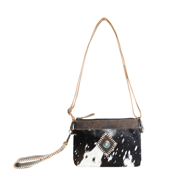 Eye of the Goddess Crossbody Bag in Black