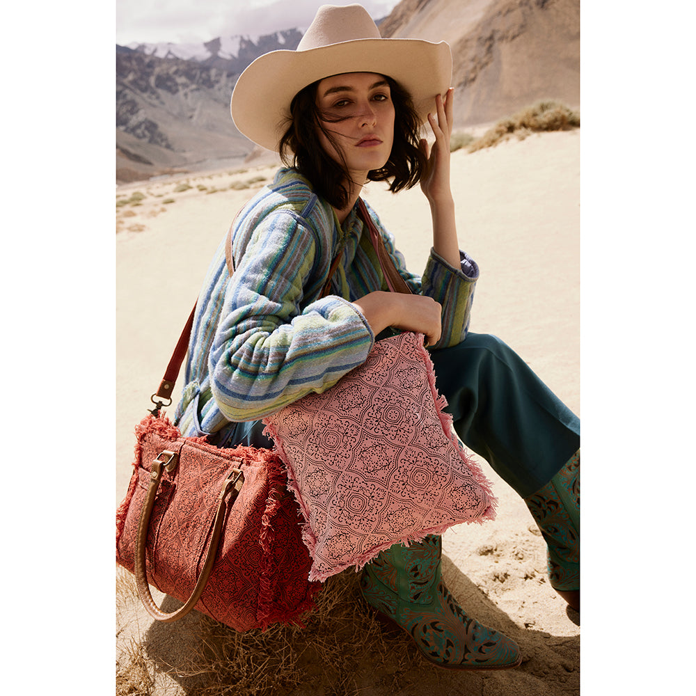 Triple Fork Ranch Tote Bag in Scarlet - Myra USA
