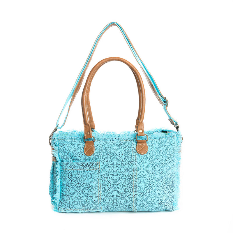 Triple Fork Ranch Tote Bag in Turquoise