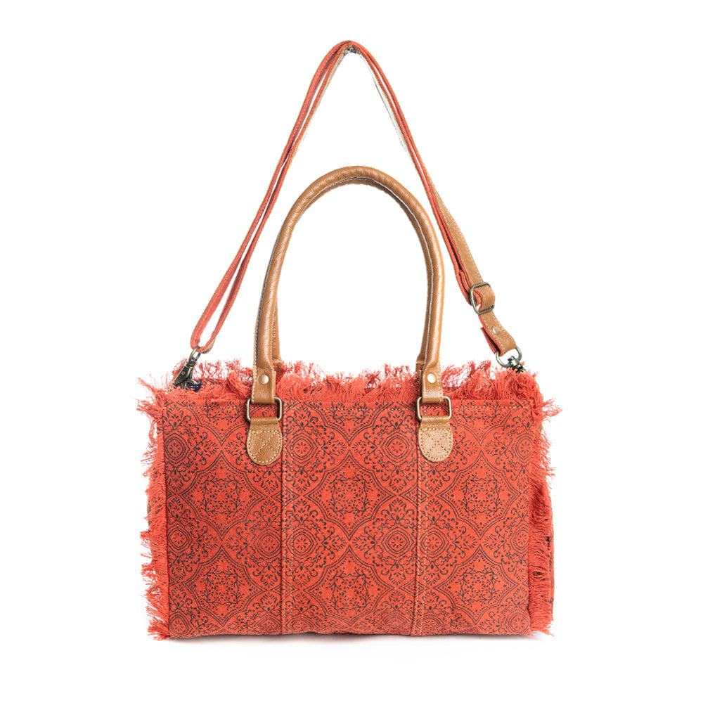 Triple Fork Ranch Tote Bag in Scarlet - Myra USA
