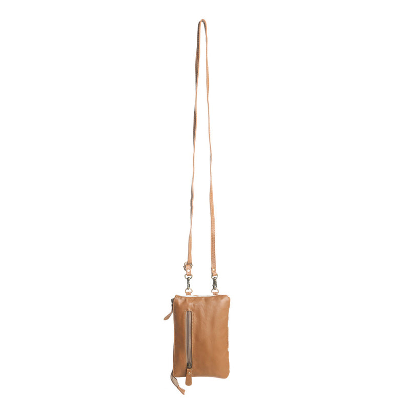 Wild Chic Phone Case Bag in Brown & White