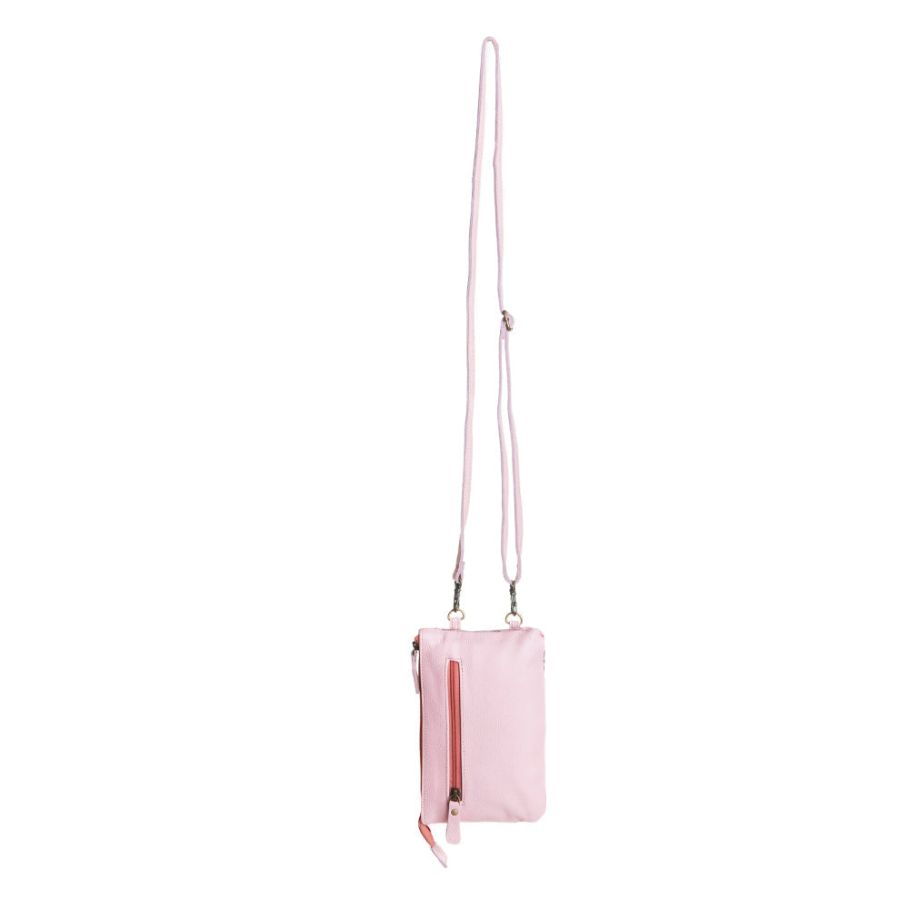 Wild Chic Phone Case Bag in Silver Fleck Pink - Myra USA