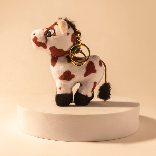 Little Pinto Bag Charm in Ivory Spot - Myra USA