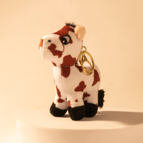Little Pinto Bag Charm in Ivory Spot - Myra USA
