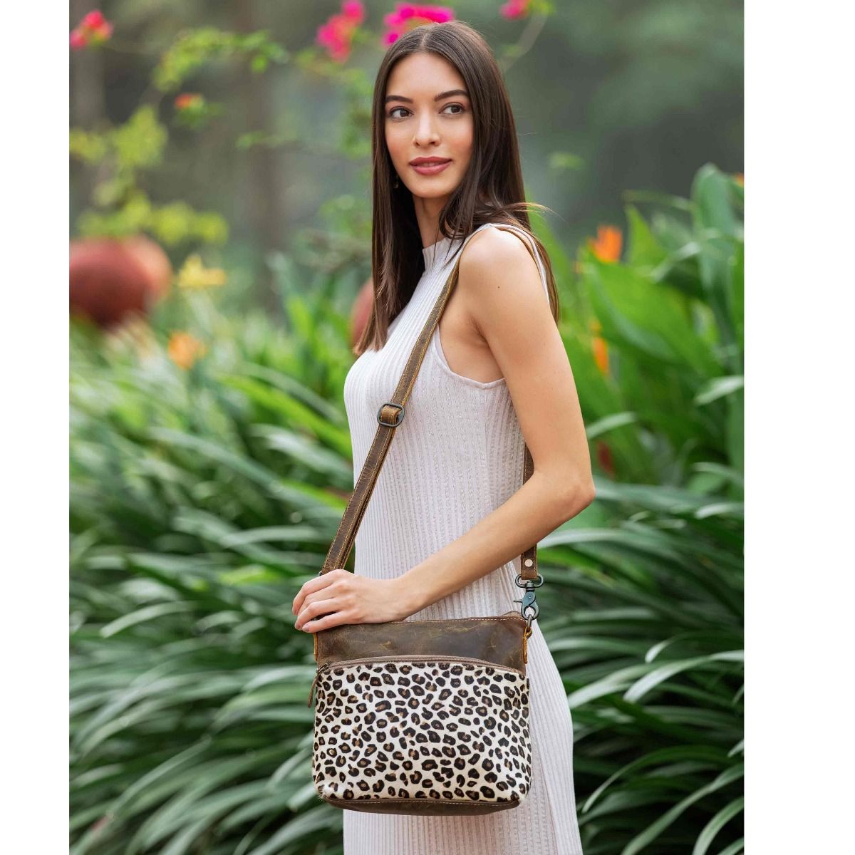 Feline Leather & Hairon Bag - MyraUSA