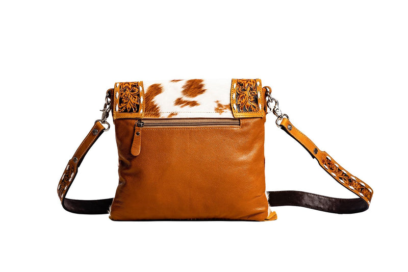 Saba Trail Hand-Tooled Bag In Light & Brown