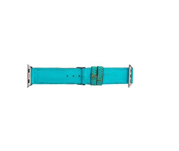 Open Sky Hand-Tooled Leather Watchband - Myra USA