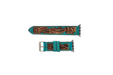 Open Sky Hand-Tooled Leather Watchband