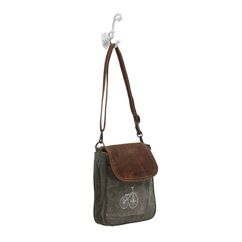 By-Cycle Print Shoulder Bag - Myra Bags