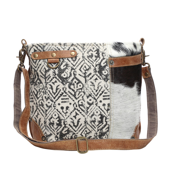 Hairon And Cotton Rug Shoulder Bag - Myra Bags