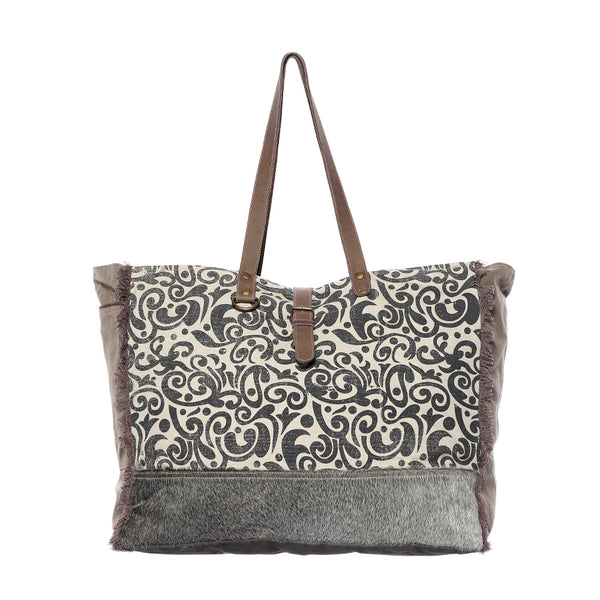 Floral Print Weekender Bag - Myra Bags