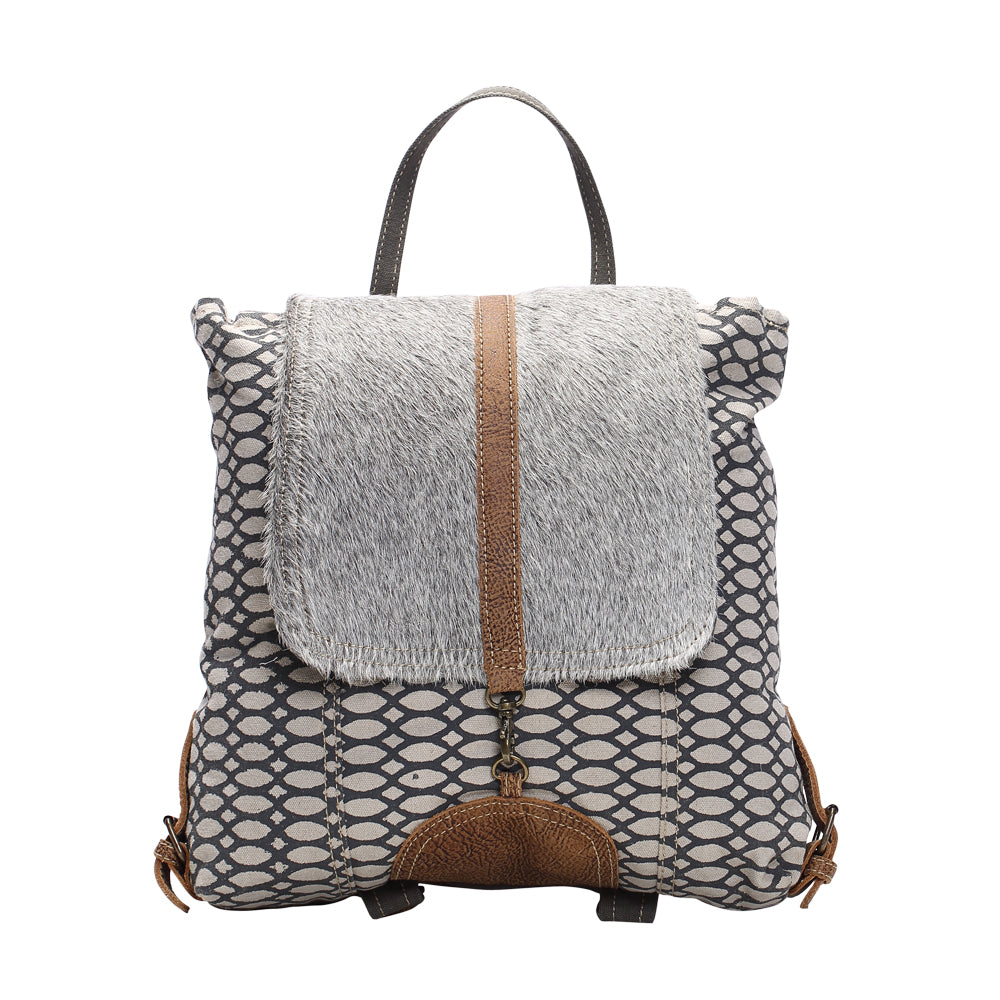 Honey Bee Print Backpack Bag - Myra Bags