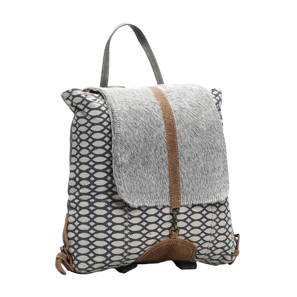 Honey Bee Print Backpack Bag - Myra Bags